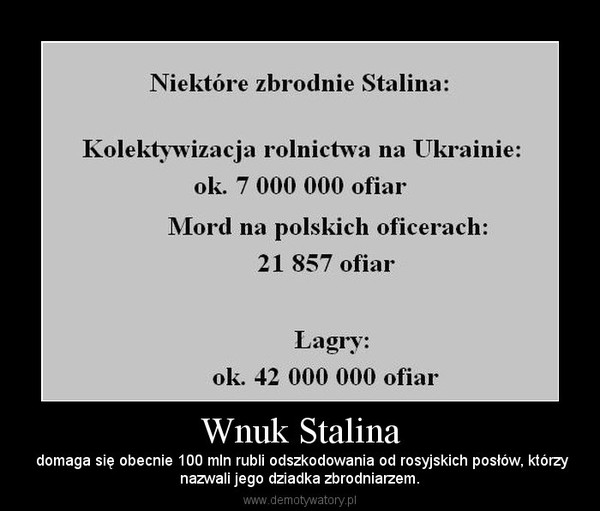 Wnuk Stalina