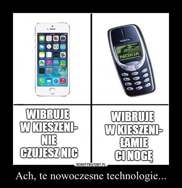 Ach, te nowoczesne technologie... –  