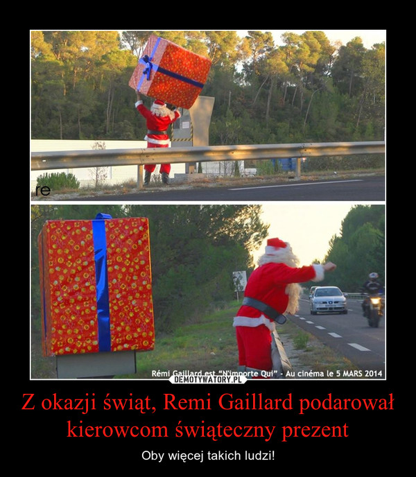 Z okazji świąt, Remi Gaillard podarował kierowcom świąteczny prezent – Oby więcej takich ludzi! 