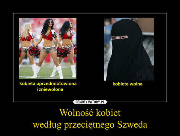 Wolność kobiet
według przeciętnego Szweda