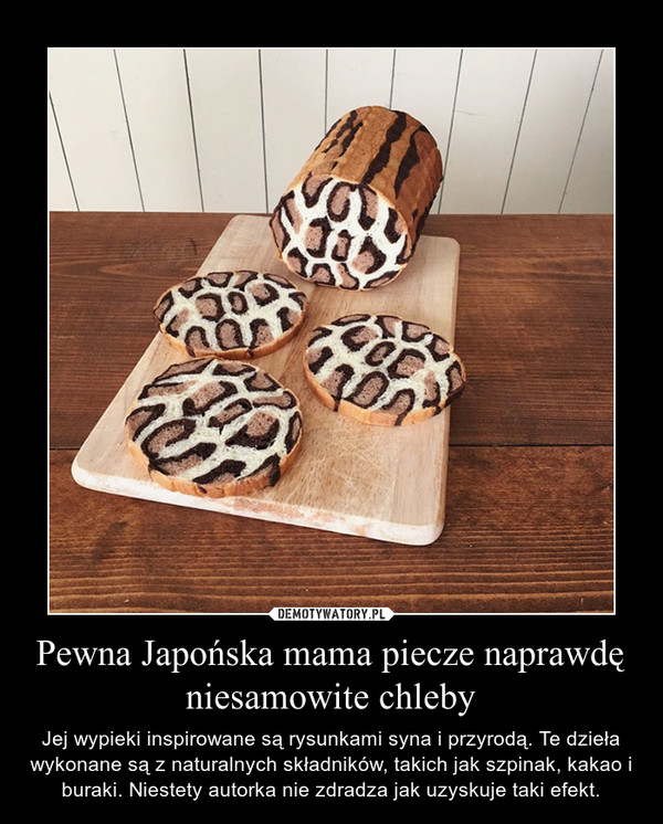 Pewna Japońska mama piecze naprawdę niesamowite chleby