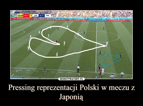 Pressing reprezentacji Polski w meczu z Japonią –  