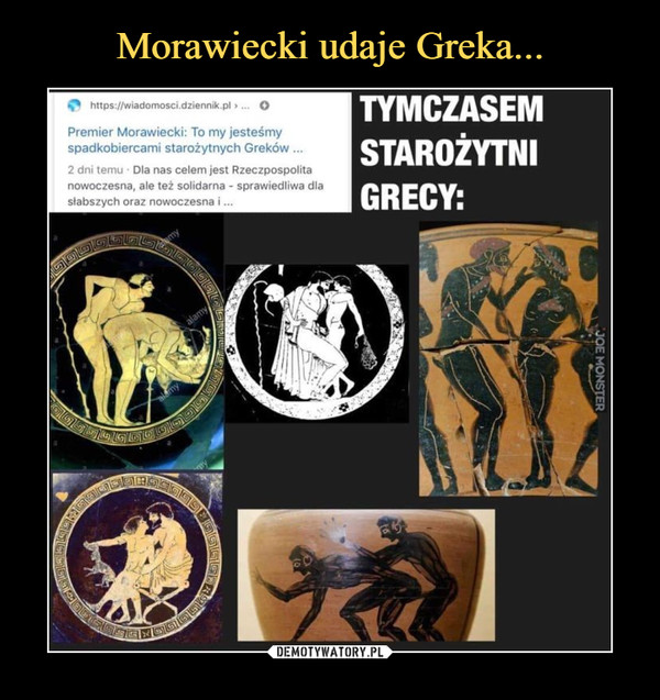 Morawiecki udaje Greka...