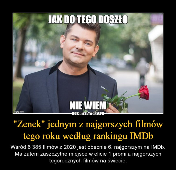 "Zenek" jednym z najgorszych filmów tego roku według rankingu IMDb