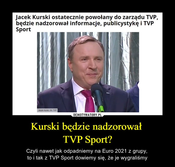 Kurski będzie nadzorował 
TVP Sport?