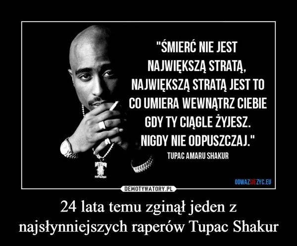24 lata temu zginął jeden z najsłynniejszych raperów Tupac Shakur