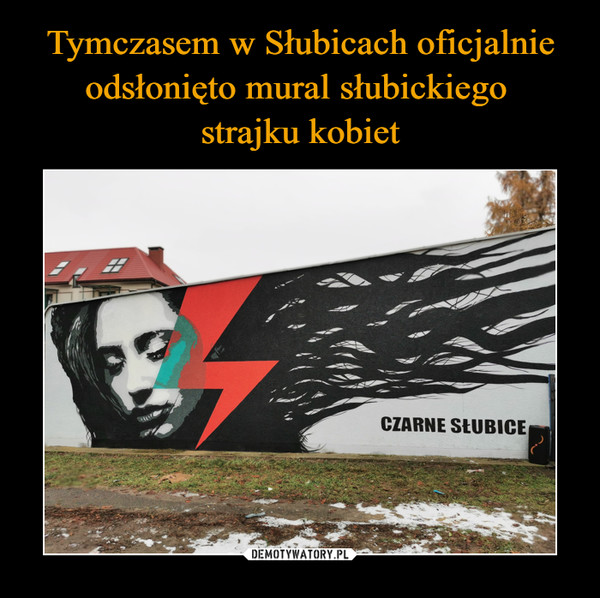 Tymczasem w Słubicach oficjalnie odsłonięto mural słubickiego 
strajku kobiet