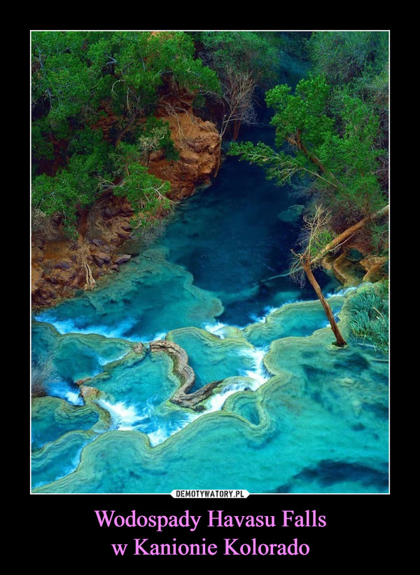 Wodospady Havasu Fallsw Kanionie Kolorado –  