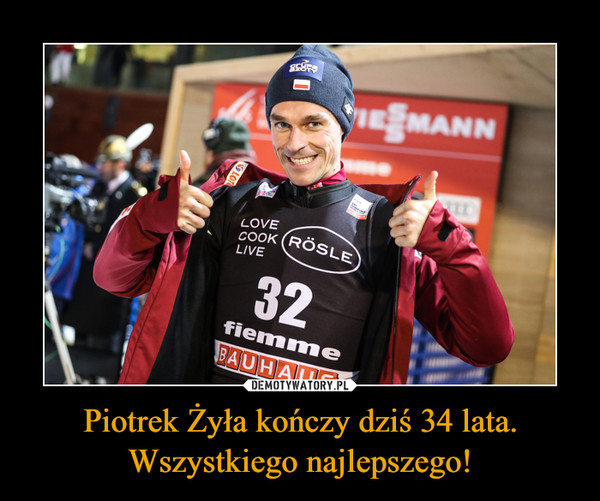 Piotrek Żyła kończy dziś 34 lata. Wszystkiego najlepszego!