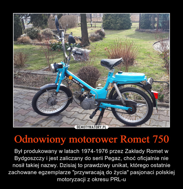 Odnowiony motorower Romet 750