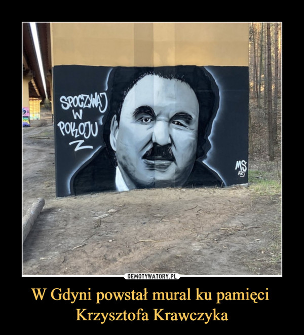 W Gdyni powstał mural ku pamięci Krzysztofa Krawczyka –  