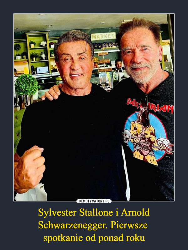 Sylvester Stallone i Arnold Schwarzenegger. Pierwsze spotkanie od ponad roku –  