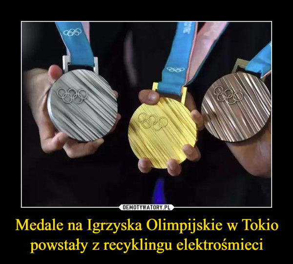 Medale na Igrzyska Olimpijskie w Tokio powstały z recyklingu elektrośmieci –  