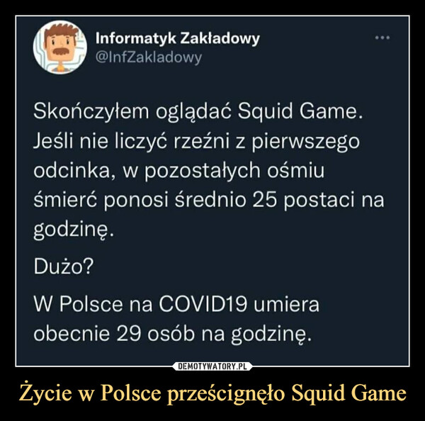 Życie w Polsce prześcignęło Squid Game –  