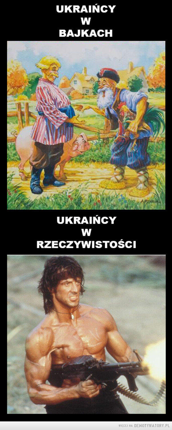 Ukraińcy w bajkach, a w rzeczywistości. –  