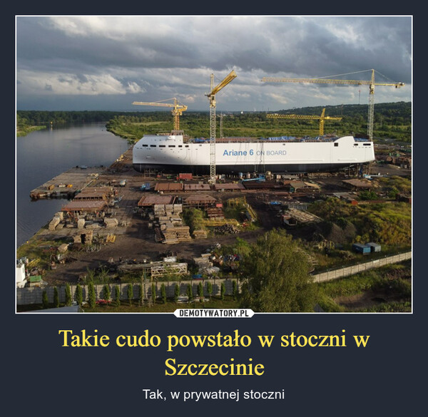 Takie cudo powstało w stoczni w Szczecinie – Tak, w prywatnej stoczni 