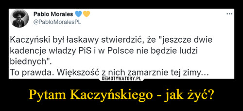 Pytam Kaczyńskiego - jak żyć?