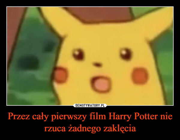 Przez cały pierwszy film Harry Potter nie rzuca żadnego zaklęcia –  