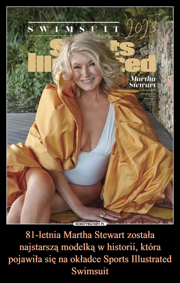 81-letnia Martha Stewart została najstarszą modelką w historii, która pojawiła się na okładce Sports Illustrated Swimsuit –  SWIMS2013tsAgneedMarthaSteirart