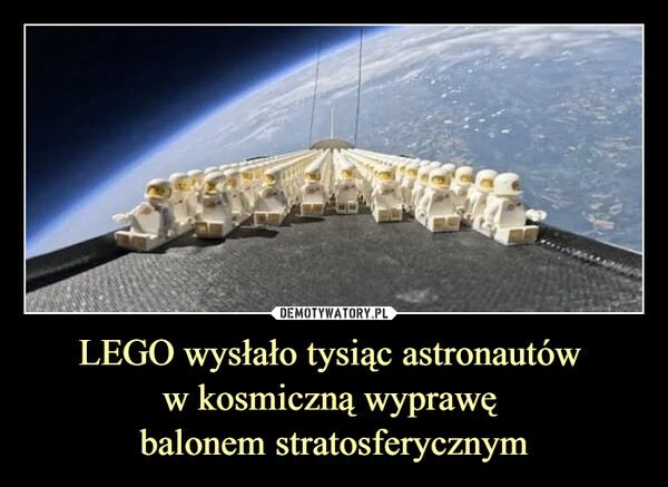 LEGO wysłało tysiąc astronautów w kosmiczną wyprawę balonem stratosferycznym –  
