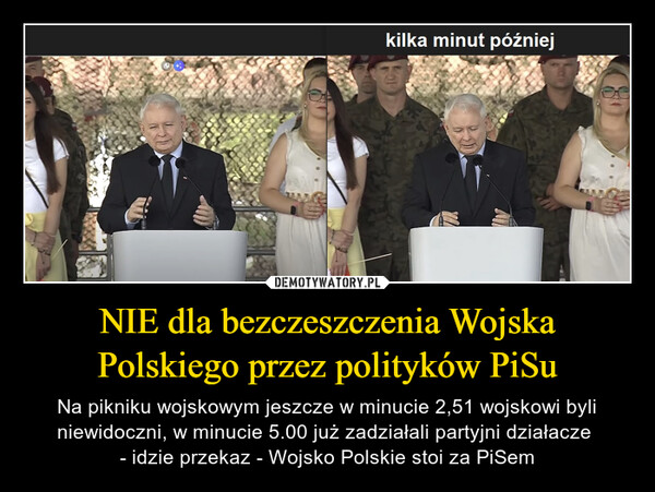 NIE dla bezczeszczenia Wojska Polskiego przez polityków PiSu