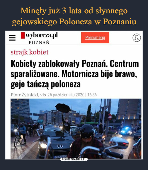 Minęły już 3 lata od słynnego gejowskiego Poloneza w Poznaniu